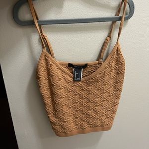 BRAND NEW Forever 21 Mustard Cropped Tank Top